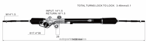 XF8F02526 Mayorista Repuestos De Motos | Cremallera de dirección asistida 53601-tk8-a01 HONDA