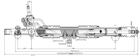 XF8F02531 Repuestos De Motos En Costa Rica | cremallera de dirección asistida 53601-s7c-g02 HONDA