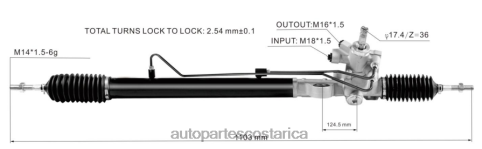 XF8F02532 Repuestos De Motos Alajuela | cremallera de dirección asistida 53601-ta0-003 HONDA