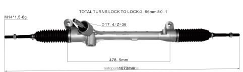 XF8F02849 Autopartes San Jose | Cremallera de dirección asistida 53400-t5r-a01 HONDA
