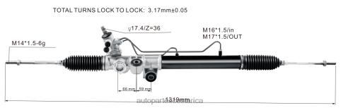 XF8F02607 Mayorista De Auto Repuestos | cremallera de dirección asistida 8-97943521-0 ISUZU