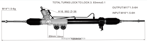 XF8F02612 Repuestos De Motos Alajuela | cremallera de dirección asistida 8-98229842 ISUZU
