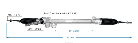 XF8F02640 Autopartes Mayorista | Cremallera de dirección asistida belg-32-110a bcka-32-110a/b MAZDA