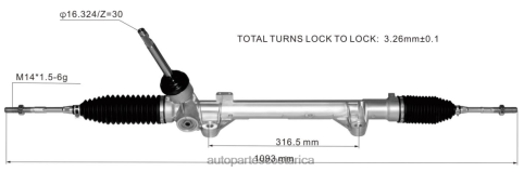 XF8F02806 Mayorista Repuestos De Motos | Cremallera de dirección asistida 48001-8099r 480011626r RENAULT