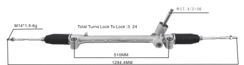 XF8F02619 Autopartes San Jose | cremallera de dirección asistida 48500-73r00-000 SUZUKI