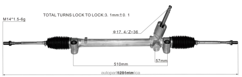 XF8F02621 Repuestos De Motos En Costa Rica | cremallera de dirección asistida 48500-52r01 SUZUKI