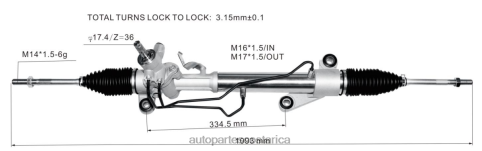 XF8F02473 Repuestos De Motos San Jose | cremallera de dirección asistida 44200-13021 44250-02170 TOYOTA