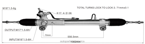 XF8F02486 Mayorista Repuestos De Motos | cremallera de dirección asistida 44250-26610 TOYOTA