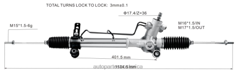 XF8F02493 Repuestos De Motos San Jose | cremallera de dirección asistida 44200-42110 TOYOTA