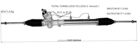 XF8F02506 Mayorista Repuestos De Motos | cremallera de dirección asistida 44200-28210 TOYOTA