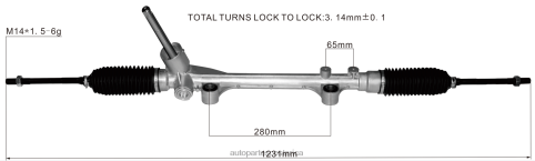 XF8F02678 Autopartes Costa Rica | cremallera de dirección asistida j7bc-3a500-jb 3l547-b562aa 1908702 FORD