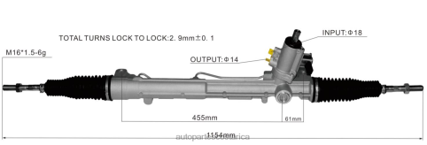 XF8F02418 Autopartes Costa Rica | cremallera de dirección asistida 8rd422065 8r1422065g 8rd422065a VOLKSWAGEN