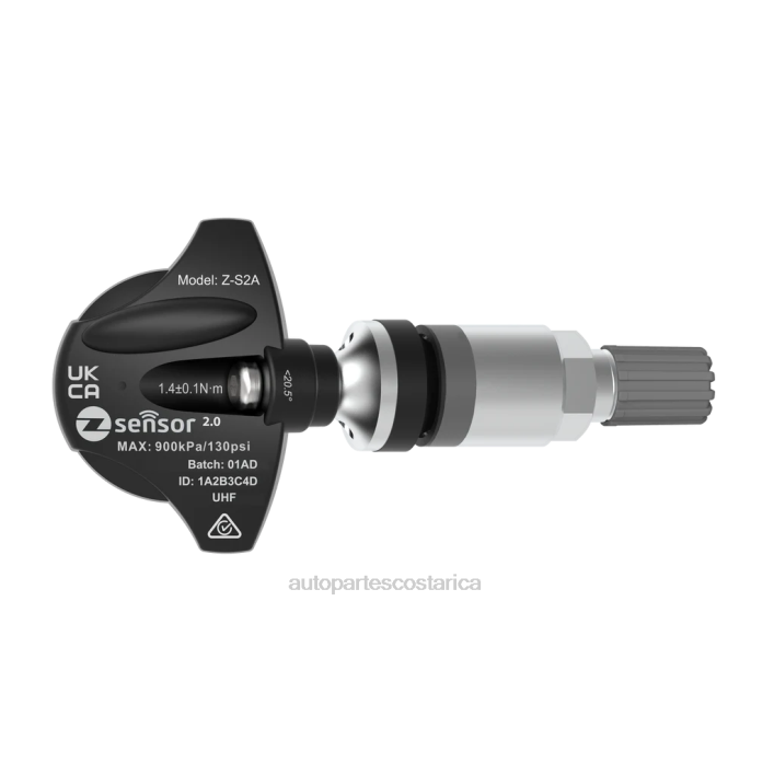 Autopartes Costa Rica | Sensor tpms de repuesto gmc oe - oe p/n 13512346, 13528563 frecuencia 433mhz XTZR2416 vástago de válvula de metal - plateado